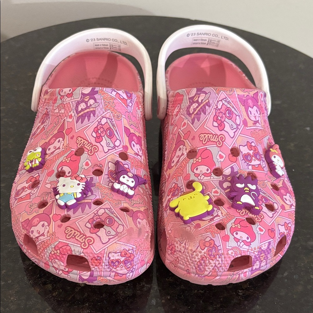 Hello Kitty Pink Patterned Mules - image 1